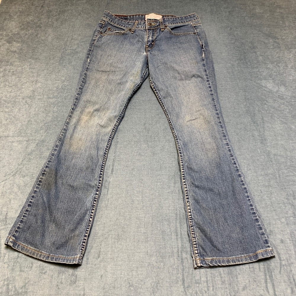 Levi's Stretch Low Rise Bootcut Jeans Womens 5M Blue Denim Medium Wash Pockets